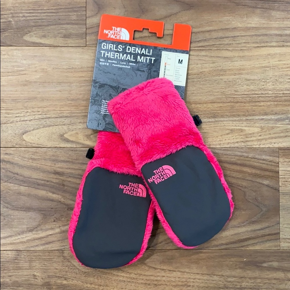 North Face girls mittens